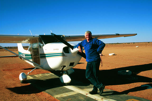 Pilot Trevor Wright, William Creek, South Australia